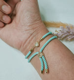 Load image into Gallery viewer, 18K Real Gold Heart Thread Bracelet
