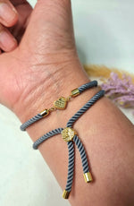 Load image into Gallery viewer, 18K Real Gold Heart Thread Bracelet
