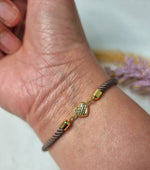 Load image into Gallery viewer, 18K Real Gold Heart Thread Bracelet
