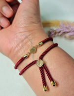 Load image into Gallery viewer, 18K Real Gold Heart Thread Bracelet
