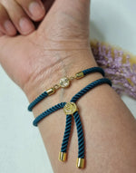 Load image into Gallery viewer, 18K Real Gold Round Thread Bracelet
