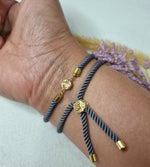 Load image into Gallery viewer, 18K Real Gold Round Thread Bracelet
