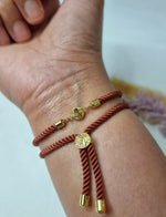 Load image into Gallery viewer, 18K Real Gold Round Thread Bracelet
