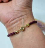 Load image into Gallery viewer, 18K Real Gold Round Thread Bracelet
