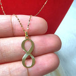 Load image into Gallery viewer, 18K Real Gold Infinity Design Necklace
