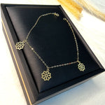 Load image into Gallery viewer, 18K Real Gold Fine Flower Bracelet
