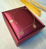Load image into Gallery viewer, 18K Real Gold Fine Flower Bracelet
