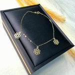 Load image into Gallery viewer, 18K Real Gold Fine Flower Bracelet
