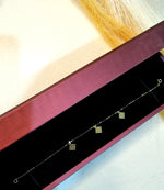Load image into Gallery viewer, 18K Real Gold Fine Square Bracelet
