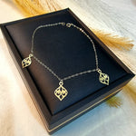 Load image into Gallery viewer, 18K Real Gold Fine Leaf Bracelet

