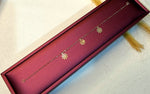 Load image into Gallery viewer, 18K Real Gold Fine Flower Bracelet
