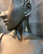 Load image into Gallery viewer, 18K Real Gold Hanging Butterfly Earring Set
