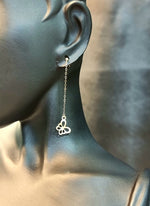 Load image into Gallery viewer, 18K Real Gold Hanging Butterfly Earring Set
