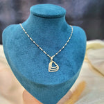 Load image into Gallery viewer, 18K Real Gold Triple Heart Design Necklace
