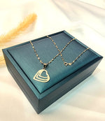 Load image into Gallery viewer, 18K Real Gold Triple Heart Design Necklace
