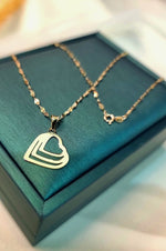 Load image into Gallery viewer, 18K Real Gold Triple Heart Design Necklace
