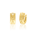 Load image into Gallery viewer, 18K Real Gold Curved Clip Earring Set
