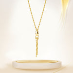 Load image into Gallery viewer, 18K Real Gold Fixed Hanging Necklace