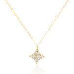 Load image into Gallery viewer, 18K Real Gold Stone Star Necklace
