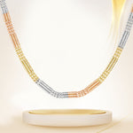 Load image into Gallery viewer, 18K Real Gold 3 Color Layer Seed Chain

