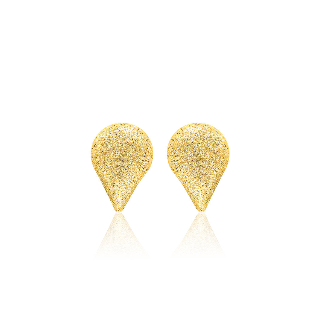 18K Real Gold Drop Earring Set