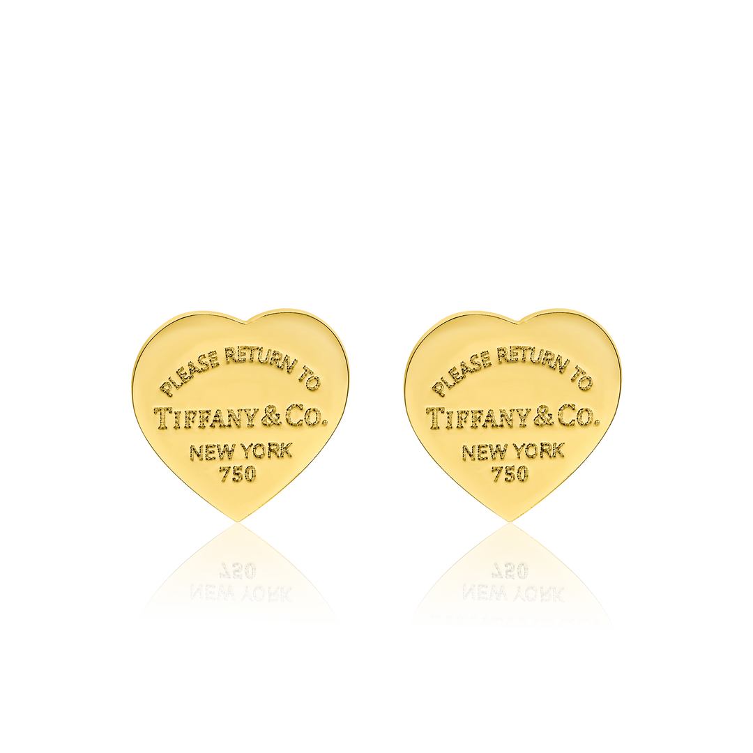 18K Real Gold T.F Heart Jewelry Set
