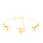 Load image into Gallery viewer, 18K Real Gold Hanging Flower Bracelet
