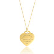 18K Real Gold T.F Heart Jewelry Set