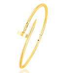 Load image into Gallery viewer, 18K Real Gold Nail Bangle
