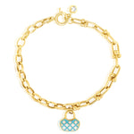 Load image into Gallery viewer, 18K Real Gold U-Linked Bag Bracelet
