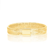 18K Real Gold Elastic Bangle