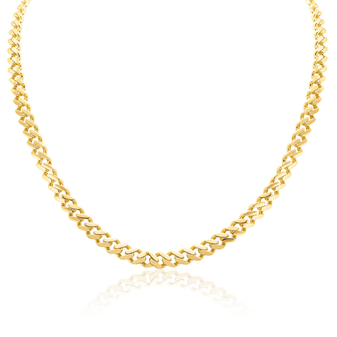 18K Real Gold Thick Linked Chain (45 C.M)
