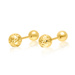 Load image into Gallery viewer, 18K Real Gold Glittering Ball Earring Set
