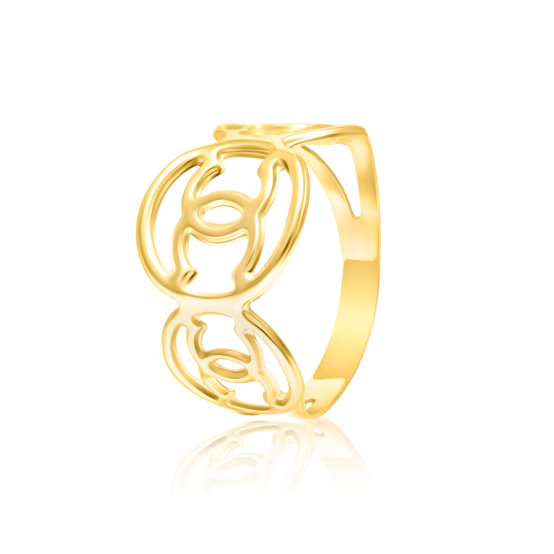 18K Real Gold C.H Ring