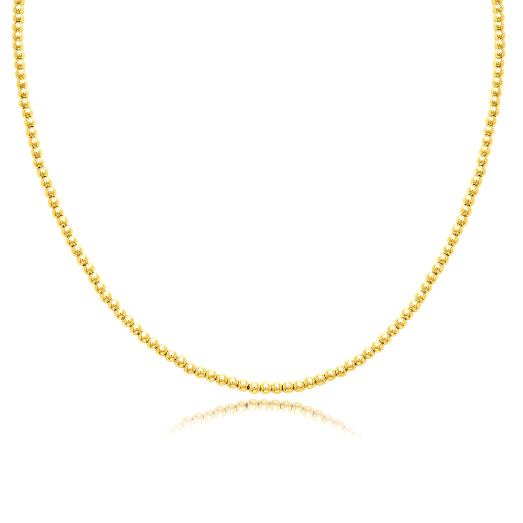 18K Real Gold Seed Chain