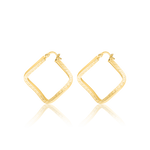 Load image into Gallery viewer, 18K Real Gold Twisted Square Jewelry Set
