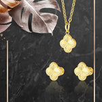 Load image into Gallery viewer, 18K Pure Gold Flower Screw Jewelry Set
