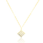Load image into Gallery viewer, 18K Real Gold Stone Diamond Necklace
