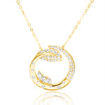 Load image into Gallery viewer, 18K Real Gold Stone Round Necklace
