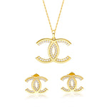 Load image into Gallery viewer, 18K Real Gold C.H Stone Jewelry Set
