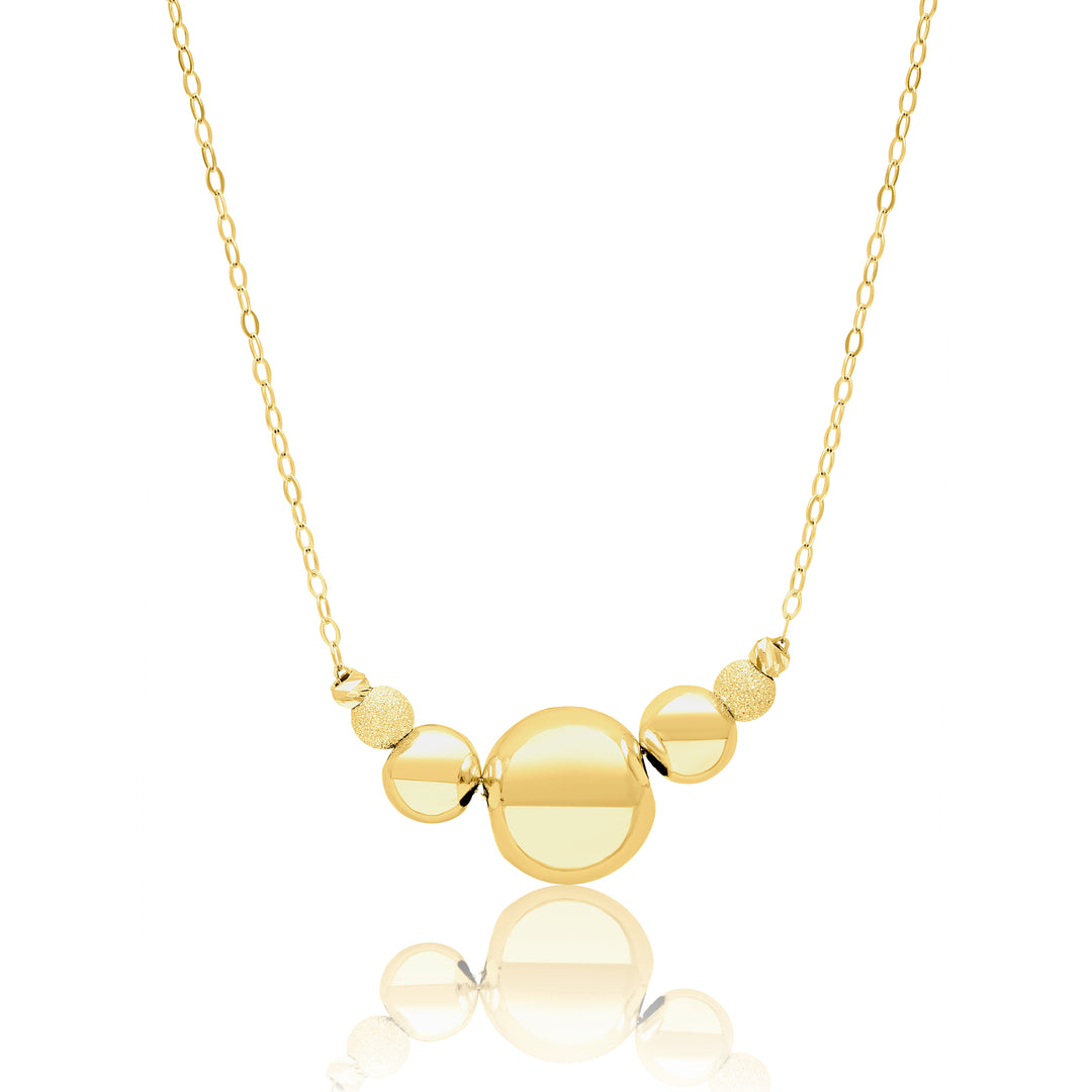 18K Real Gold Seed Ball Necklace