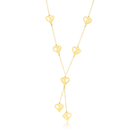 Load image into Gallery viewer, 18K Real Gold Hanging Heart Necklace
