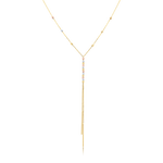 Load image into Gallery viewer, 18K Real Gold 3 Color Hanging Seed Necklace
