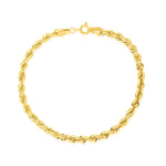 Load image into Gallery viewer, 18K Real Gold Rope Bracelet
