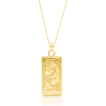 Load image into Gallery viewer, 18K Real Gold Square Frame Necklace
