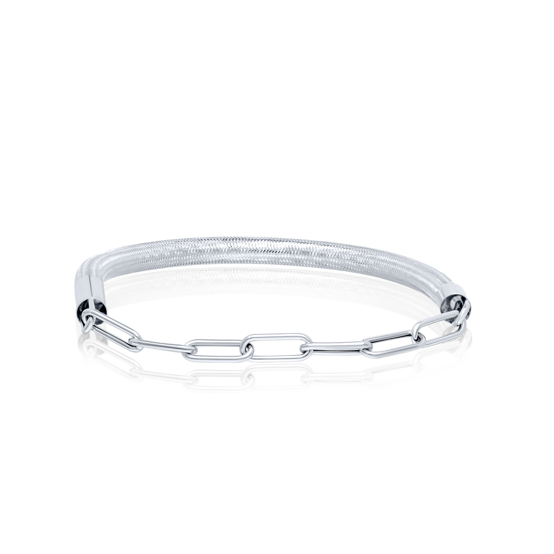 18K Real Gold 3 Color Elastic Bangle Set