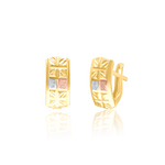 Load image into Gallery viewer, 18K Real Gold Curved Clip Earring Set
