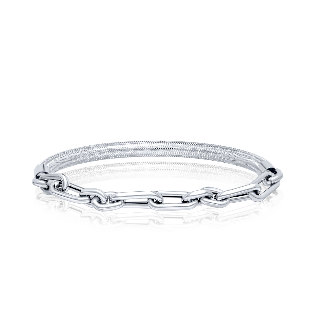 18K Real Gold 3 Color Elastic Bangle Set