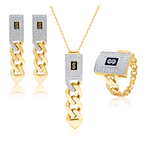 Load image into Gallery viewer, 18K Real Gold Elegant Linked Jewelry Set
