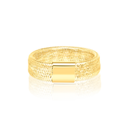 18K Real Gold Elastic Ring